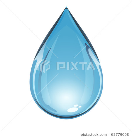 Blue Water Drop 63779008