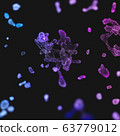 Molecular Particles Futuristic Design 63779012