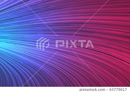 Curled Lines Colorful Background 63779017