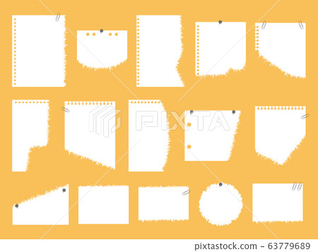 Frame set _ torn notepad - Stock Illustration [63779689] - PIXTA