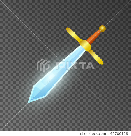 Magic sword isolated game element - Stock Illustration [63780108] - PIXTA