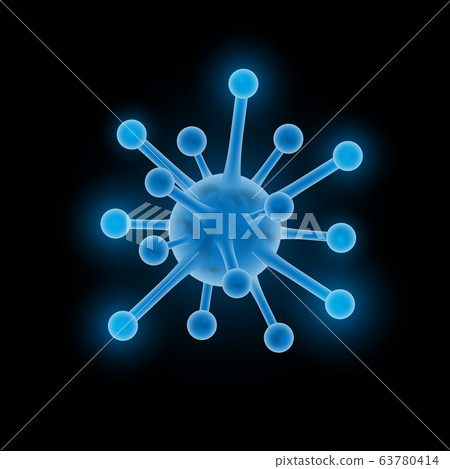 Virus graphic for Coronavirus disease COVID-19 63780414