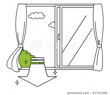Illustration of a window replacing air 63781006