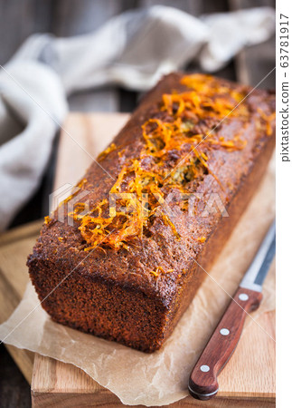Delicious homemade orange and poppy seeds loaf Delicious homemade orange and poppy seeds loaf 63781917