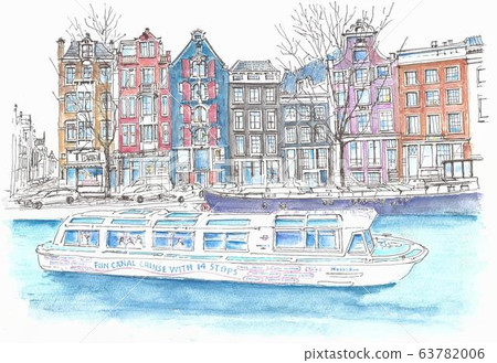 荷蘭阿姆斯特丹的17世紀運河 63782006