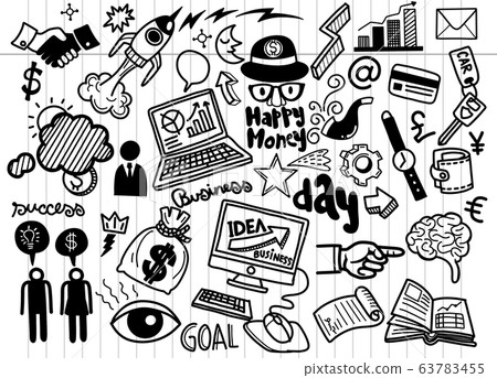 Hand Drawn Business background,Business Idea Hand Drawn Business background,Business Idea 63783455