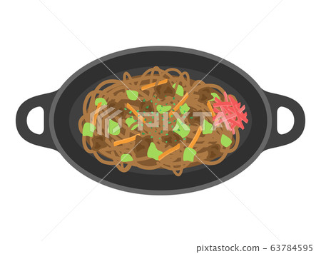 Illustration of sauce fried noodles 63784595