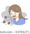 咳嗽的女人 63785271