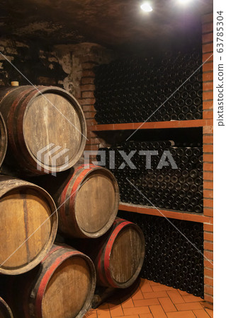 Old wine cellar in Volkany near Villany, Hungary Old wine cellar in Volkany near Villany, Hungary 63785304