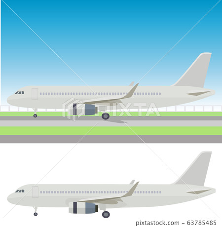 Illustration material airplane jet aircraft aircraft icon vector 63785485