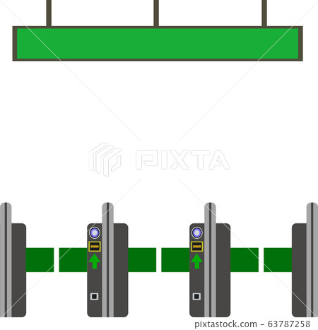 Illustration material ticket gate automatic ticket gate station electronic payment icon vector Illustration material ticket gate automatic ticket gate station electronic payment icon vector 63787258