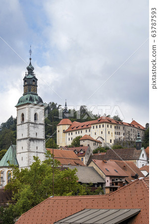 Skofja Loka castle and town in Slovenia Skofja Loka castle and town in Slovenia 63787593