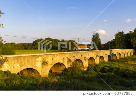 Old stone bridge over Vitek pond near Trebon, Old stone bridge over Vitek pond near Trebon, 63787893