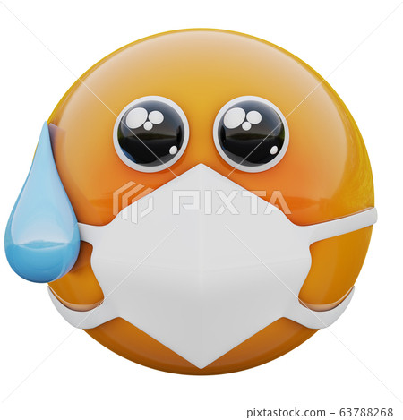 3D render of playing innocent emoji face in... - Stock Illustration  [63788268] - PIXTA