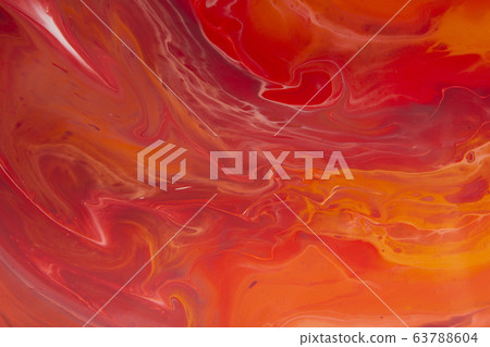 Smooth red stains liquid pouring painting technique Smooth red stains liquid pouring painting technique 63788604