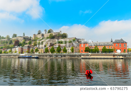 Meuse river and Citadel of Namur fortress on the 63790275