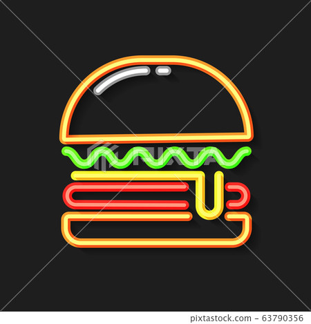 burger neon light