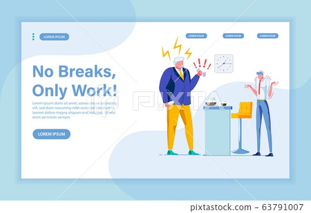 Exacting Boss Making Employee Listen to Reasons 63791007