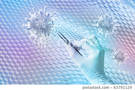 Virus investigation medical science concept Virus investigation medical science concept 63791129