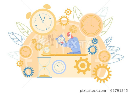 Old Master Working on Watch Repair at Workshop 63791245