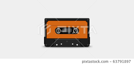audio tape front orange color 63791897
