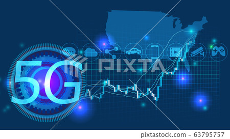 American Global Network Cyber Communication IT Image Background 63795757