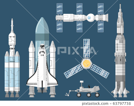 Astronautics and space technology set 63797738