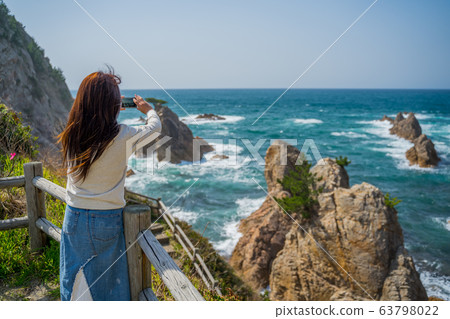 鳥取縣的絕景地質公園松島千尋美麗的浦里海岸山陰海岸國家公園世界地質公園 鳥取縣的絕景地質公園松島千尋美麗的浦里海岸山陰海岸國家公園世界地質公園 63798022