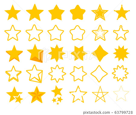 Star icon vector illustration set 63799728