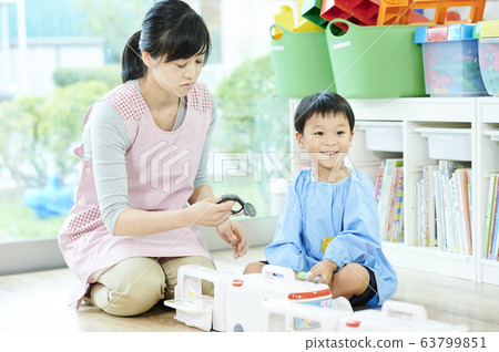 Kindergarten children doctor pretend Kindergarten children doctor pretend 63799851
