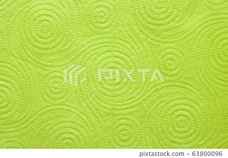 The texture of the paper towel is green. The texture of the paper towel is green. 63800096