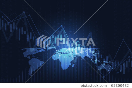 Business candle stick graph chart of stock market 63800482