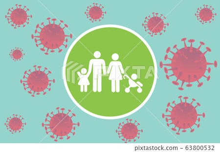 Family protective for prevent virus Wuhan Covid-19 or corona virus. 63800532