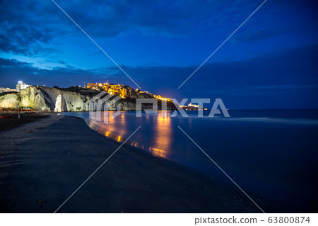 Pizzomunno Beach in night Pizzomunno Beach in night 63800874
