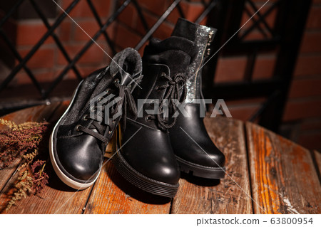 Different Shoes On A Natural Outside Background Different Shoes On A Natural Outside Background 63800954