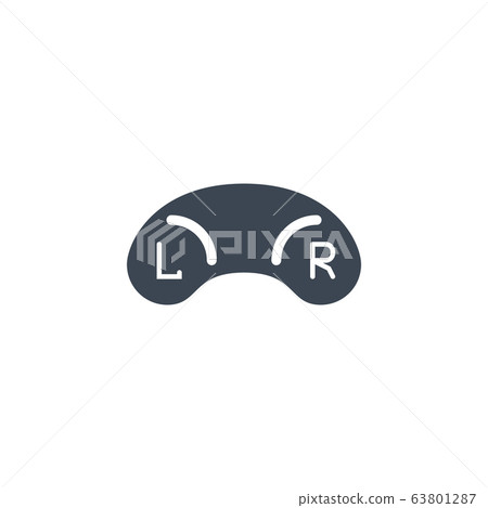 Contact Lenses Case related vector glyph icon. 63801287