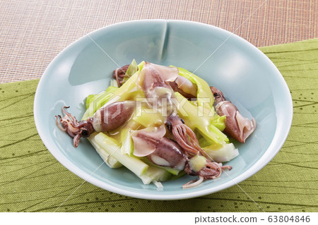 Firefly squid and nui no nata, mixed with vinegar miso Firefly squid and nui no nata, mixed with vinegar miso 63804846