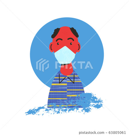 Coronavirus 2019 icon People in medical face mask Coronavirus 2019 icon People in medical face mask 63805061