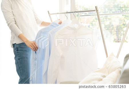Woman drying room 63805263