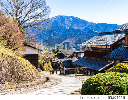 Enayama seen from Magomejuku Gifu Prefecture 63805316