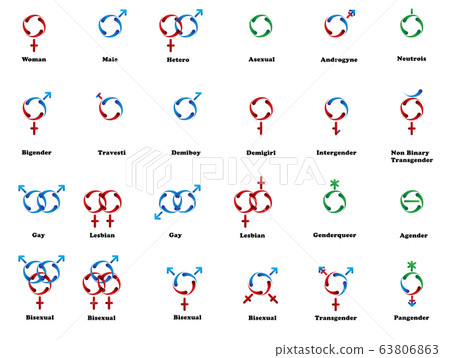Sign of People genders - Stock Illustration [63806863] - PIXTA