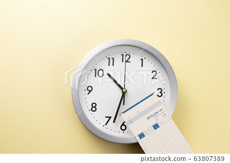Time card image photo 63807389
