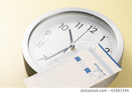 Time card image photo 63807394