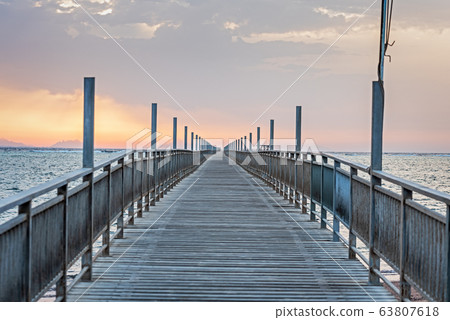 Long pontoon in Egypt 63807618