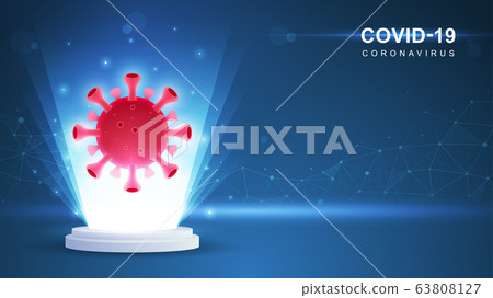 Coronavirus COVID-19. Coronavirus outbreak and coronaviruses influenza background. COVID-19 Virus. Virus attack on earth. Vector Illustration. Coronavirus COVID-19. Coronavirus outbreak and coronaviruses influenza background. COVID-19 Virus. Virus attack on earth. Vector Illustration. 63808127