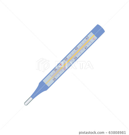 Thermometer healthcare temperature measurement instrument vector illustration 63808981