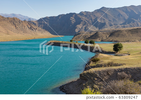 Naryn river in the mountains Naryn river in the mountains 63809247