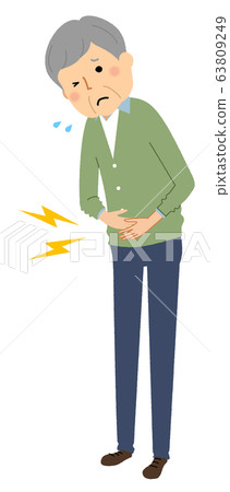 老人stomachache 老人stomachache 63809249