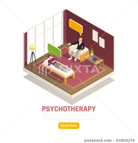 Psychotherapy Session Isometric Composition  63809254