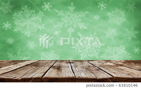 Empty old wooden table background - christmas Empty old wooden table background - christmas 63810146